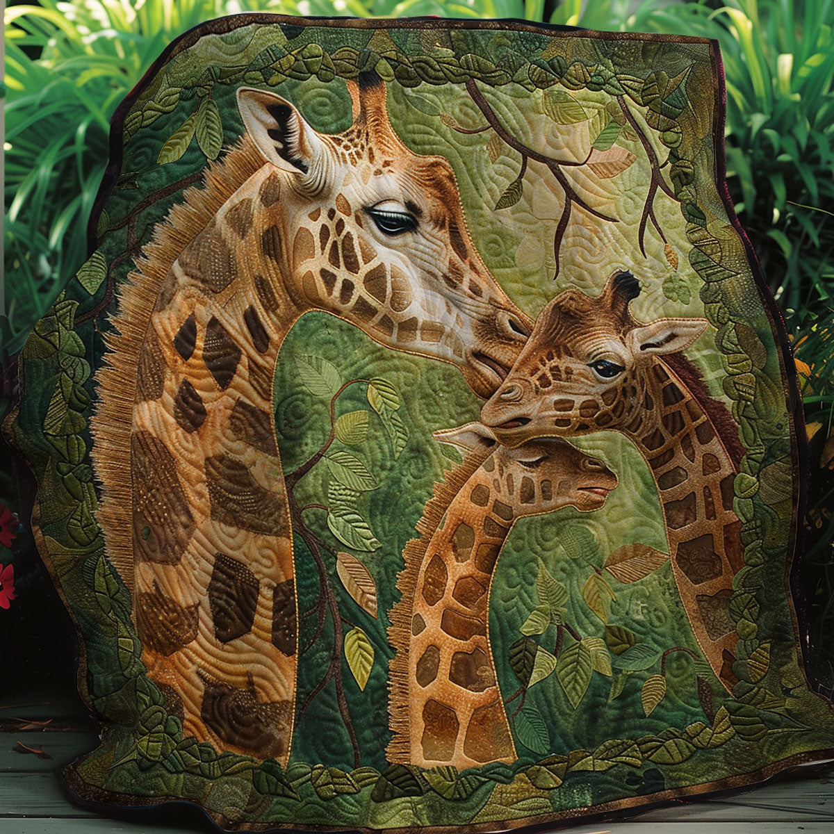 Jungle Giraffes XR2607024CL Quilt