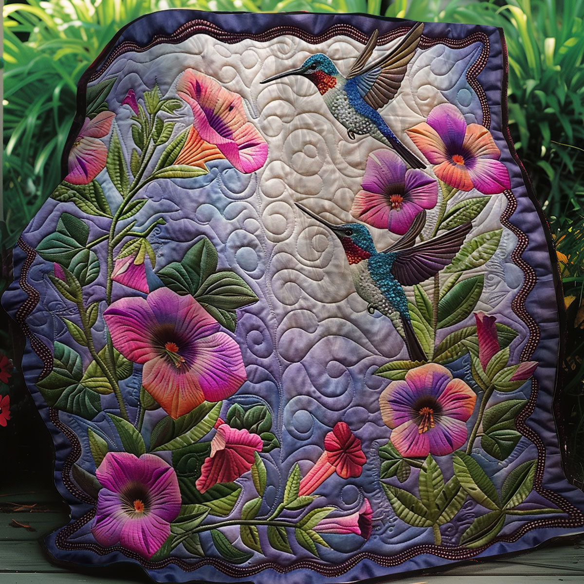 Love Hummingbirds XR1507001CL Quilt