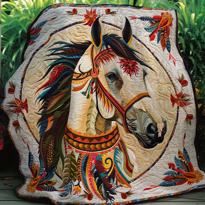 Native American Horse XR0807030CL Quilt