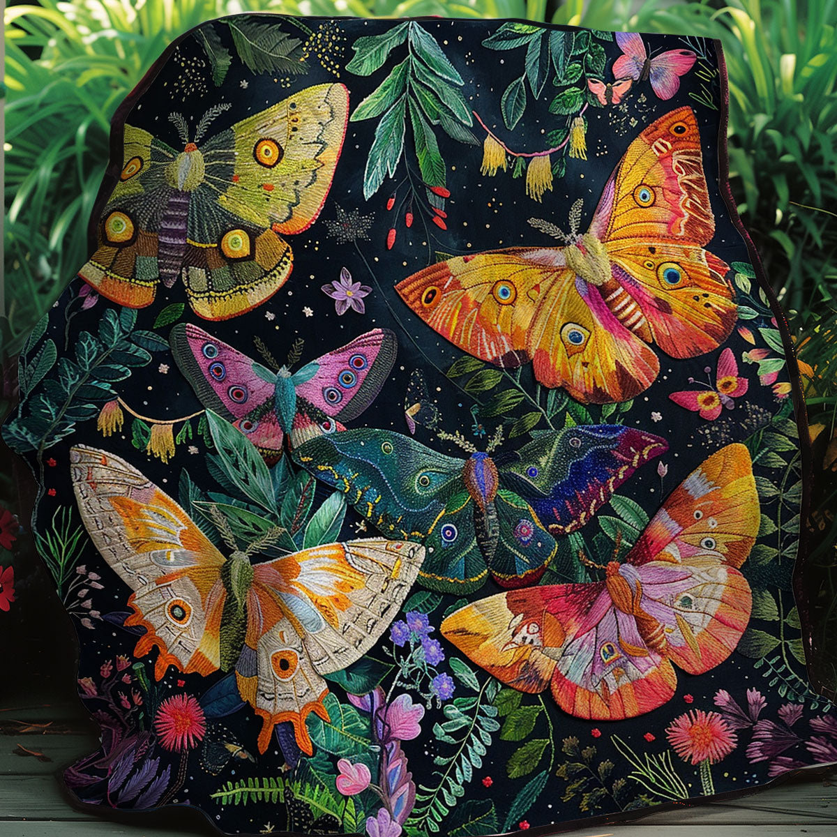 Night Butterflies XR1307002CL Quilt