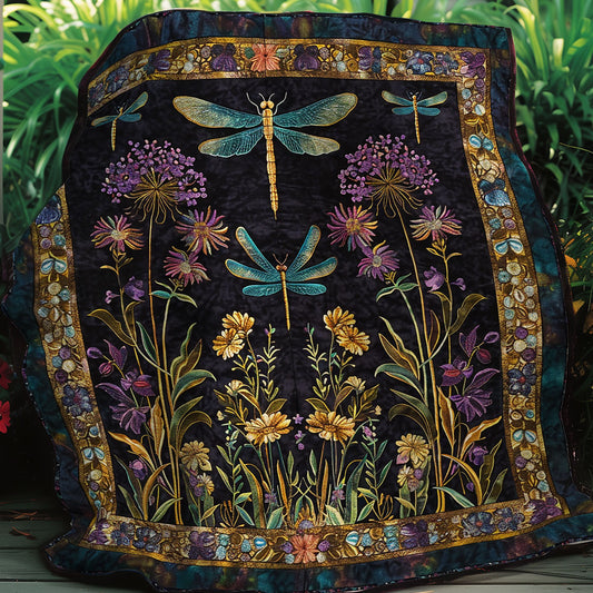 Night Dragonflies XR0207031CL Quilt