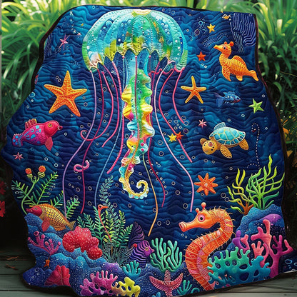 Ocean Jellyfish WO1008010CL Quilt