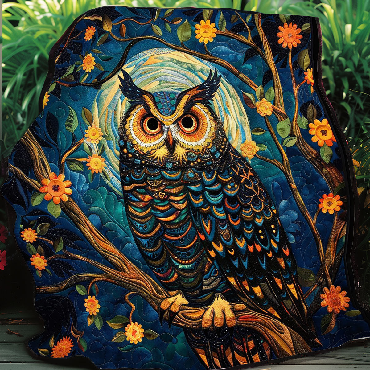 Owl In The Night WO0808060CL Quilt