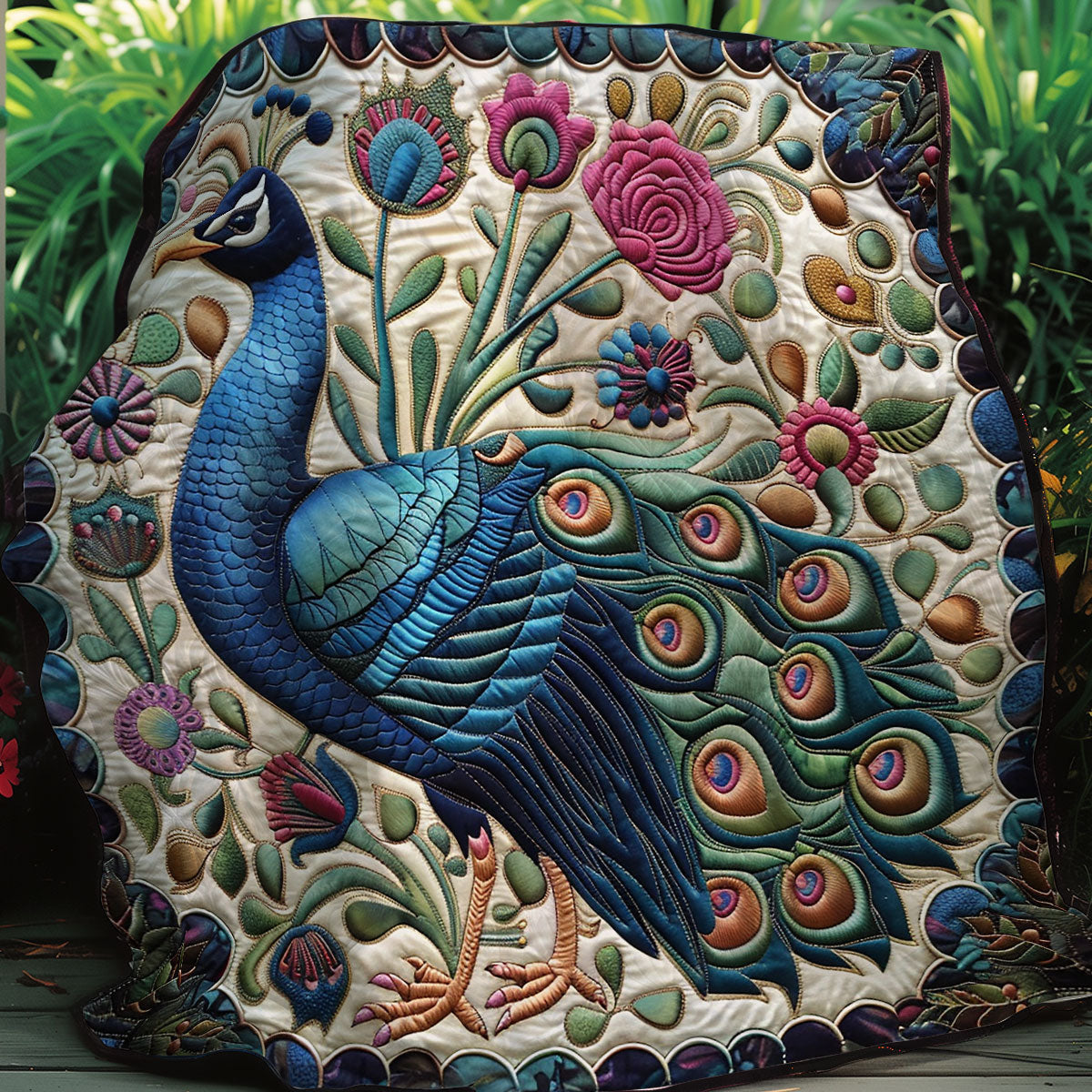 Peacock Lover XR0207005CL Quilt