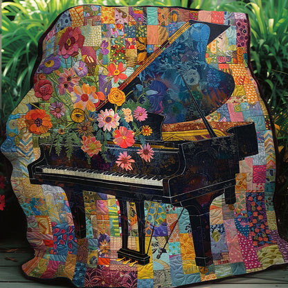 Piano And Flowers XR0907011CL Quilt