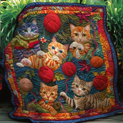 Playful Kitties XR2507003Cl Quilt