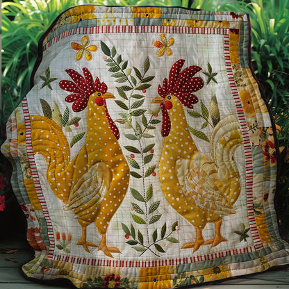 Polka Dots Chicken XR2607013CL Quilt