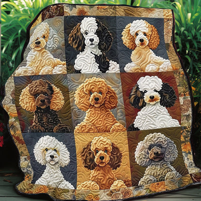 Poodle Cuddles WO0908031CL Quilt