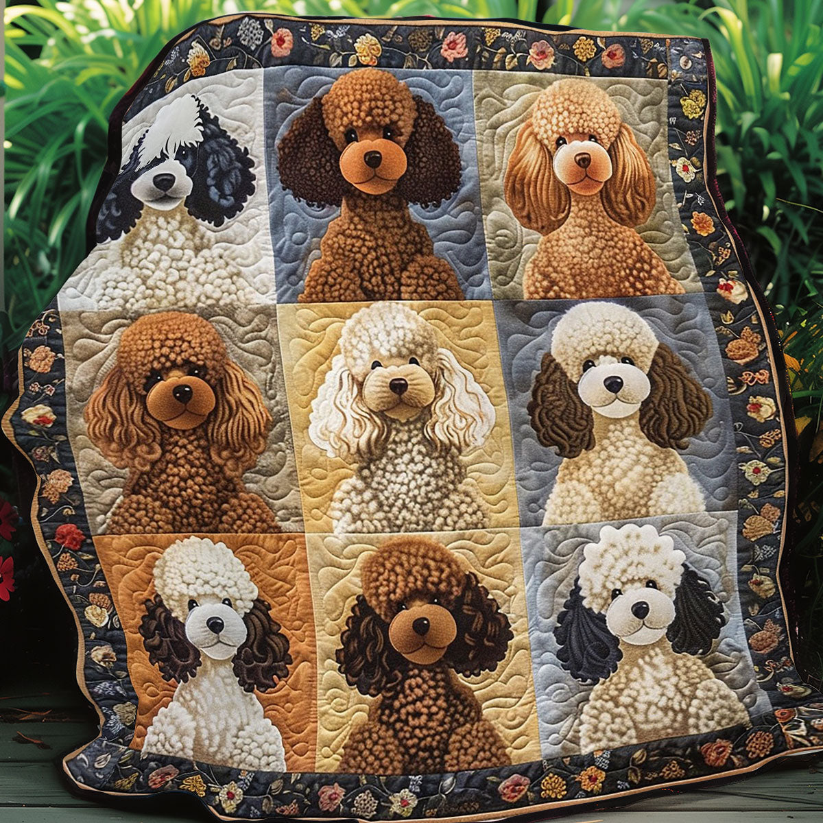 Poodle Cute WO0908033CL Quilt