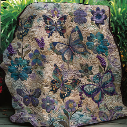 Purple Butterflies XR0207022CL Quilt