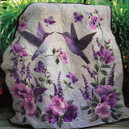 Purple Hummingbirds XR2706006CL Quilt