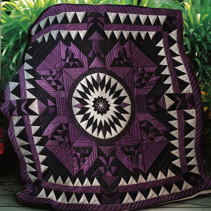 Purple Native American Star XR1107008CL Quilt