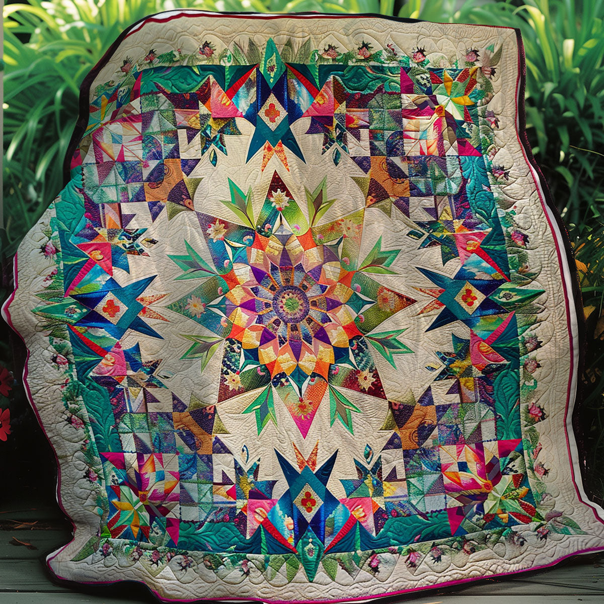 Star Flower XR2206007CL Quilt