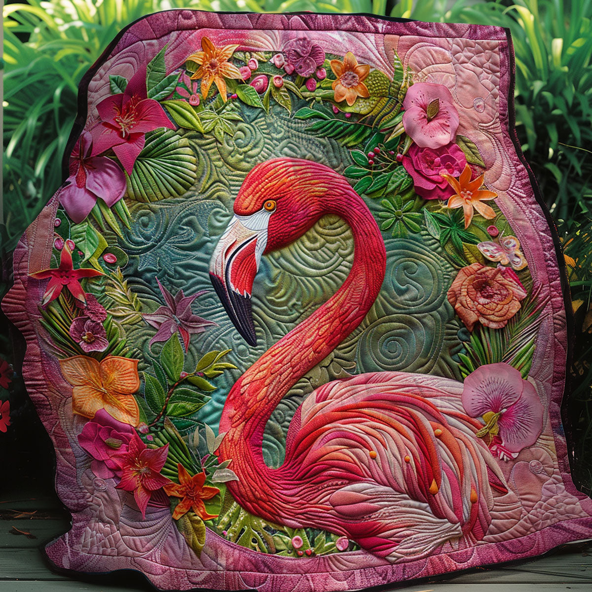 Summer Flamingo XR2806008CL Quilt