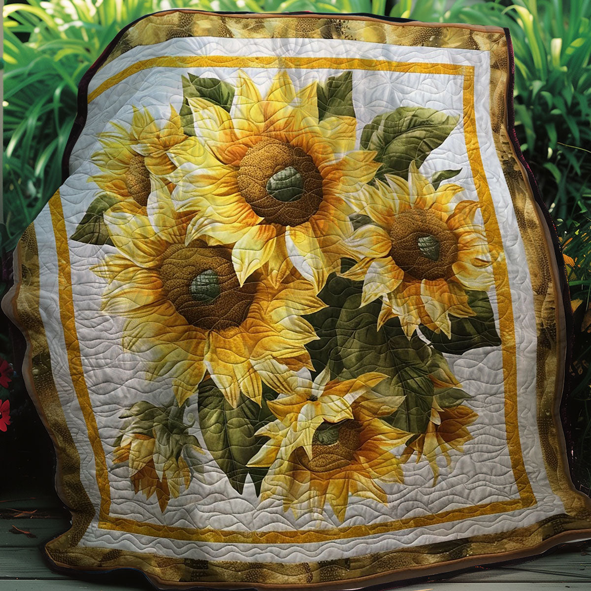 Sunflowers WO3007008CL Quilt