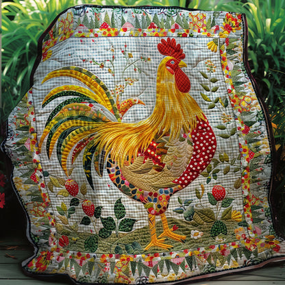 Sunshine Rooster XR2607002CL Quilt