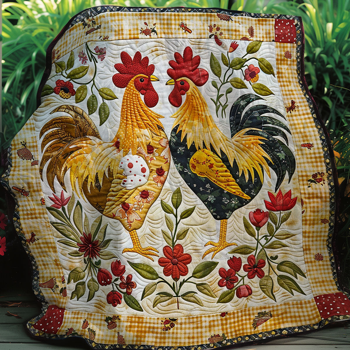 Twin Roosters XR2607012CL Quilt