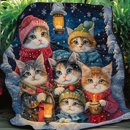 Warm Lights With Cats WO1008026CL Quilt