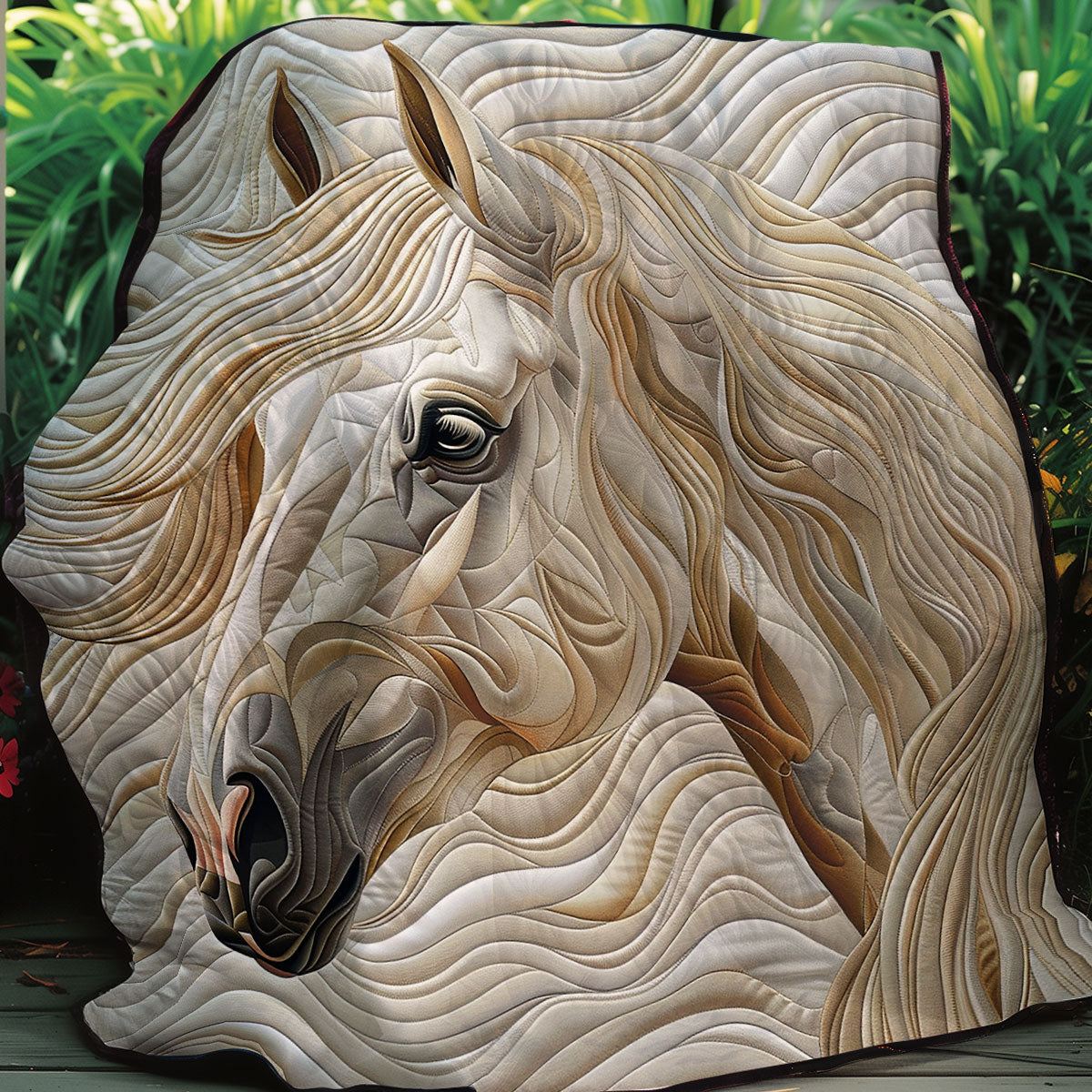 White Horse Lovers XR0807003CL Quilt