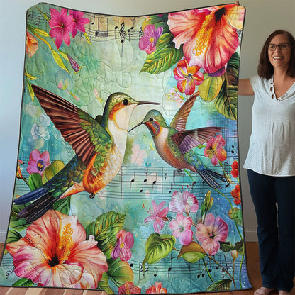 HummingBirds And Music WO3007006CL Quilt