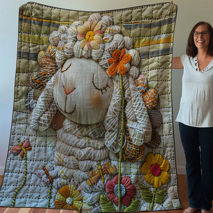 Sheep and flower WO2607020CL Quilt