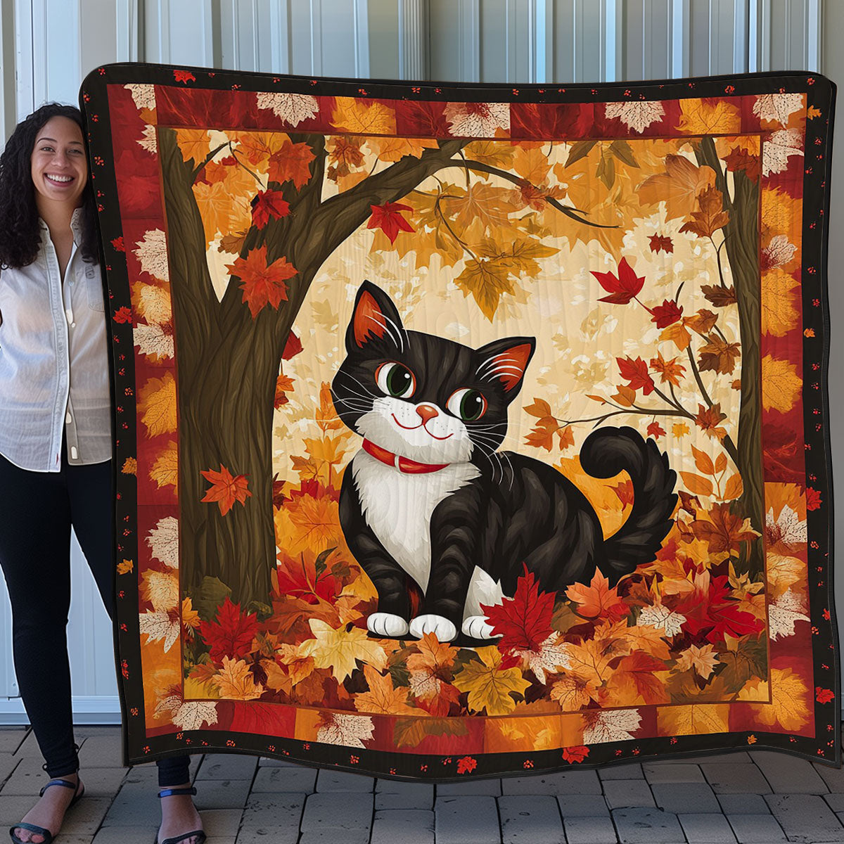 Autumn Cat WO0208011CL Quilt