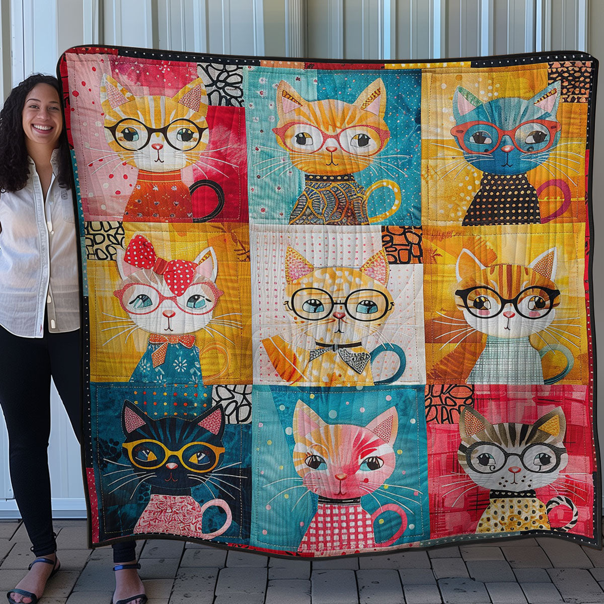 Cats Colorful WO2507002CL Quilt