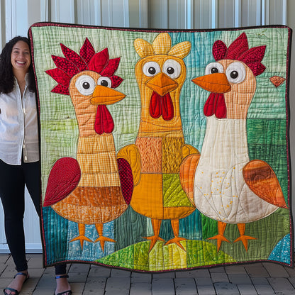 Funny Chicken WO0208006CL Quilt