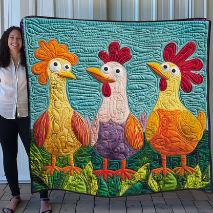 Funny Chicken WO0208007CL Quilt