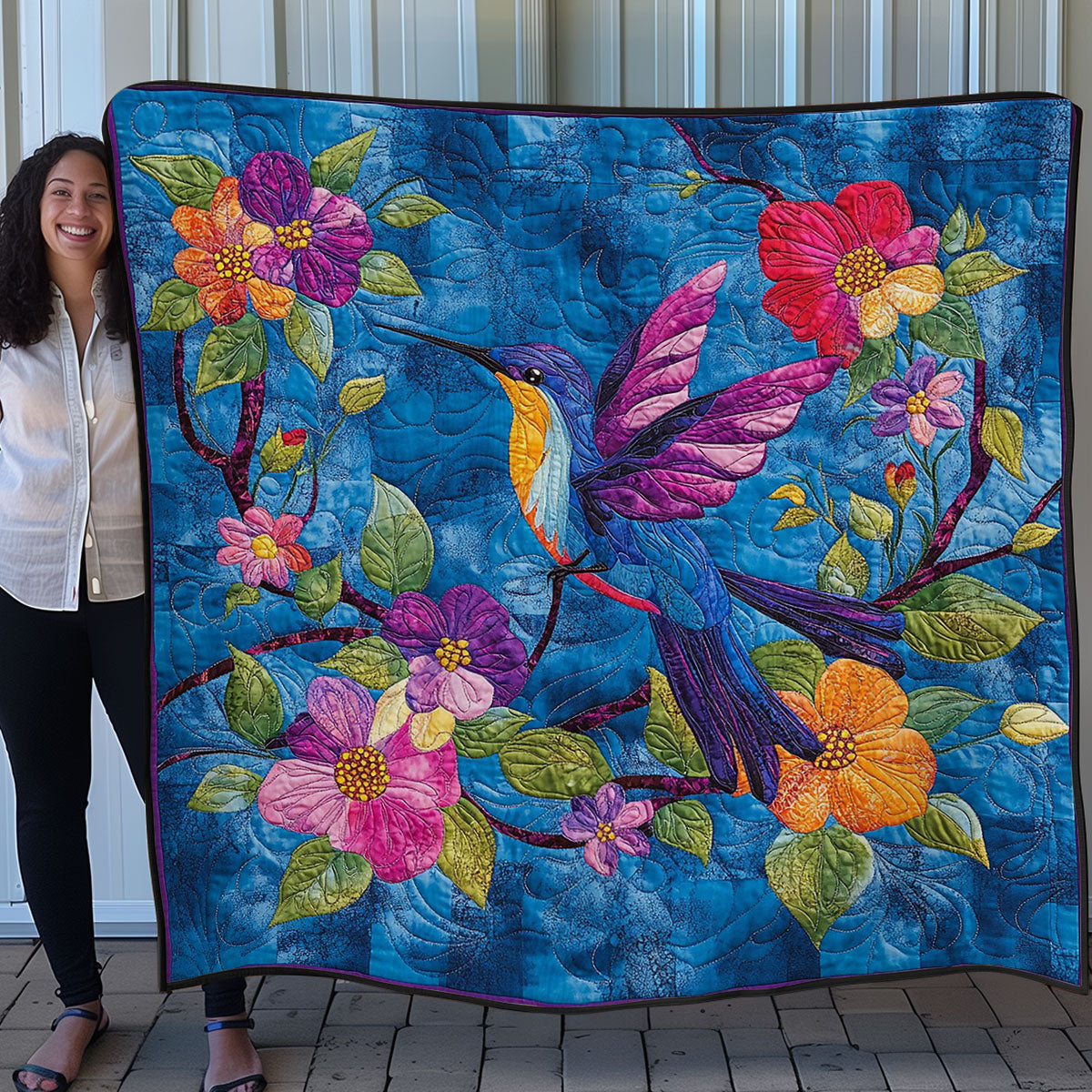 Hummingbird WO0108034CL Quilt