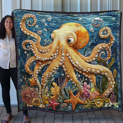 Octopus And Ocean WO0608028CL Quilt