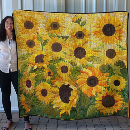 Sunflowers WO2607001CL Quilt