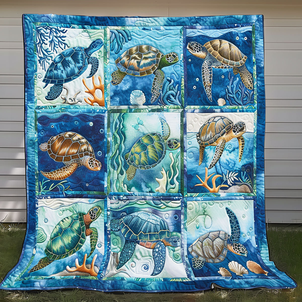 Aquatic Turtles XR2208024CL Quilt
