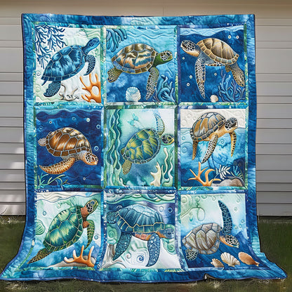 Aquatic Turtles XR2208024CL Quilt