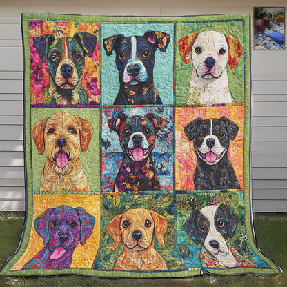 Attractive Dogs XR0508043CL Quilt