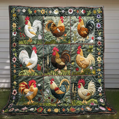 Beautiful Chickens XR0908028CL Quilt