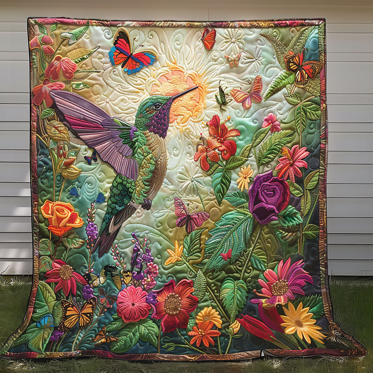 Blink Garden Hummingbird XR1908002CL Quilt