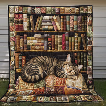 Bookself And Cats XR2608006CL Quilt