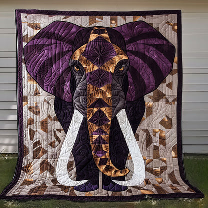 Brown Trunk Elephant XR1008043CL Quilt