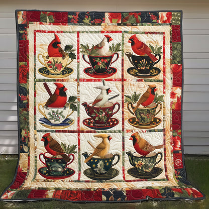 Cardinal Holly And Berries XR2408003CL Quilt