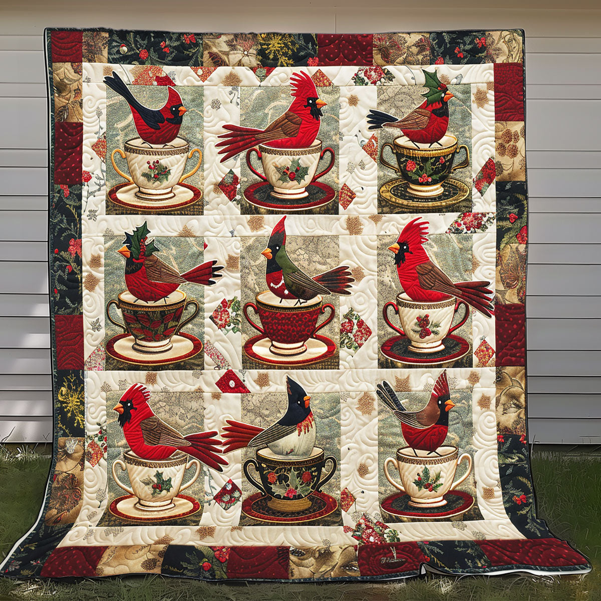 Cardinal Tea Cup XR2408004CL Quilt