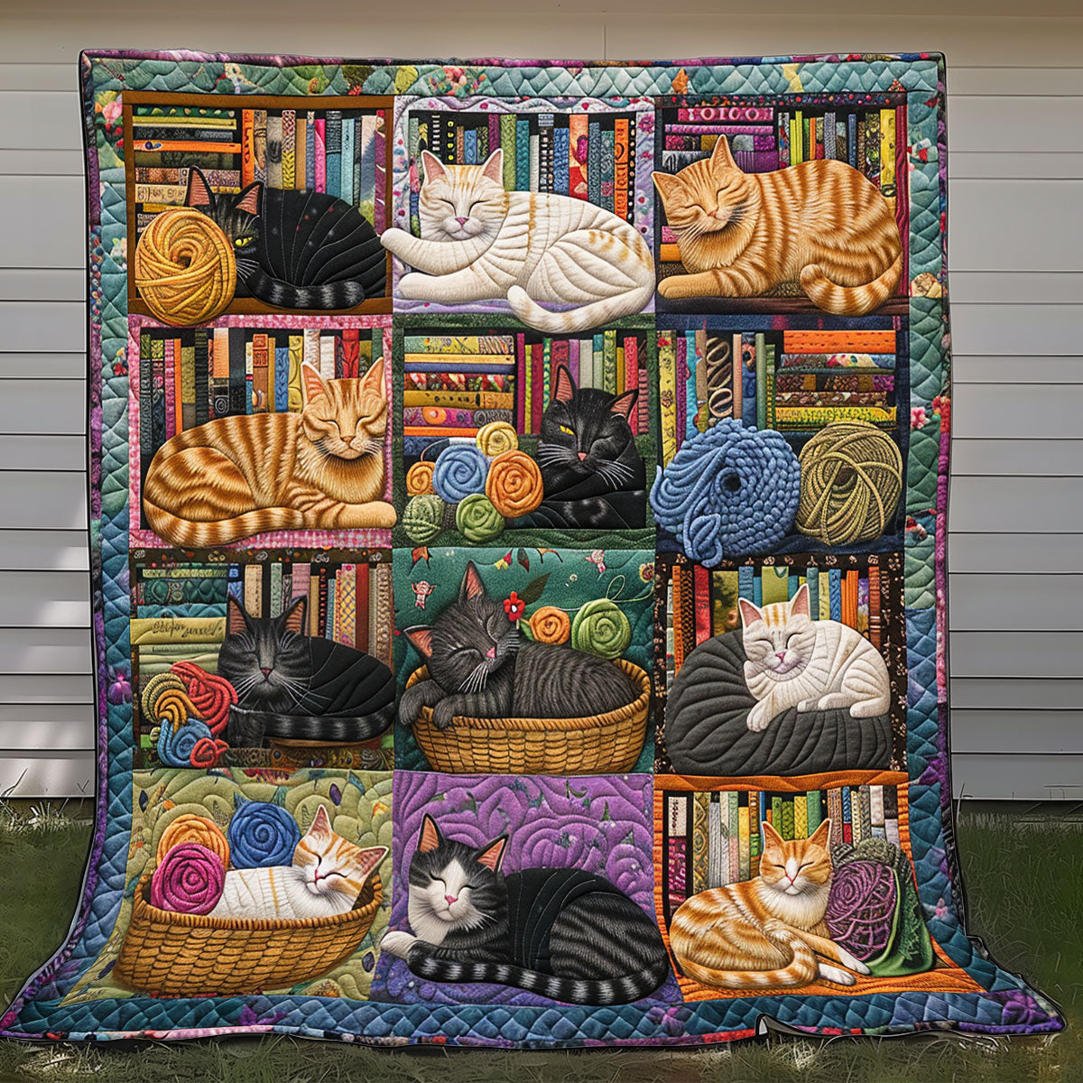 Cat Book Yarn XR2608003CL Quilt