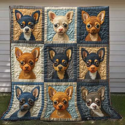 Chihuahua Faces XR2708004CL Quilt