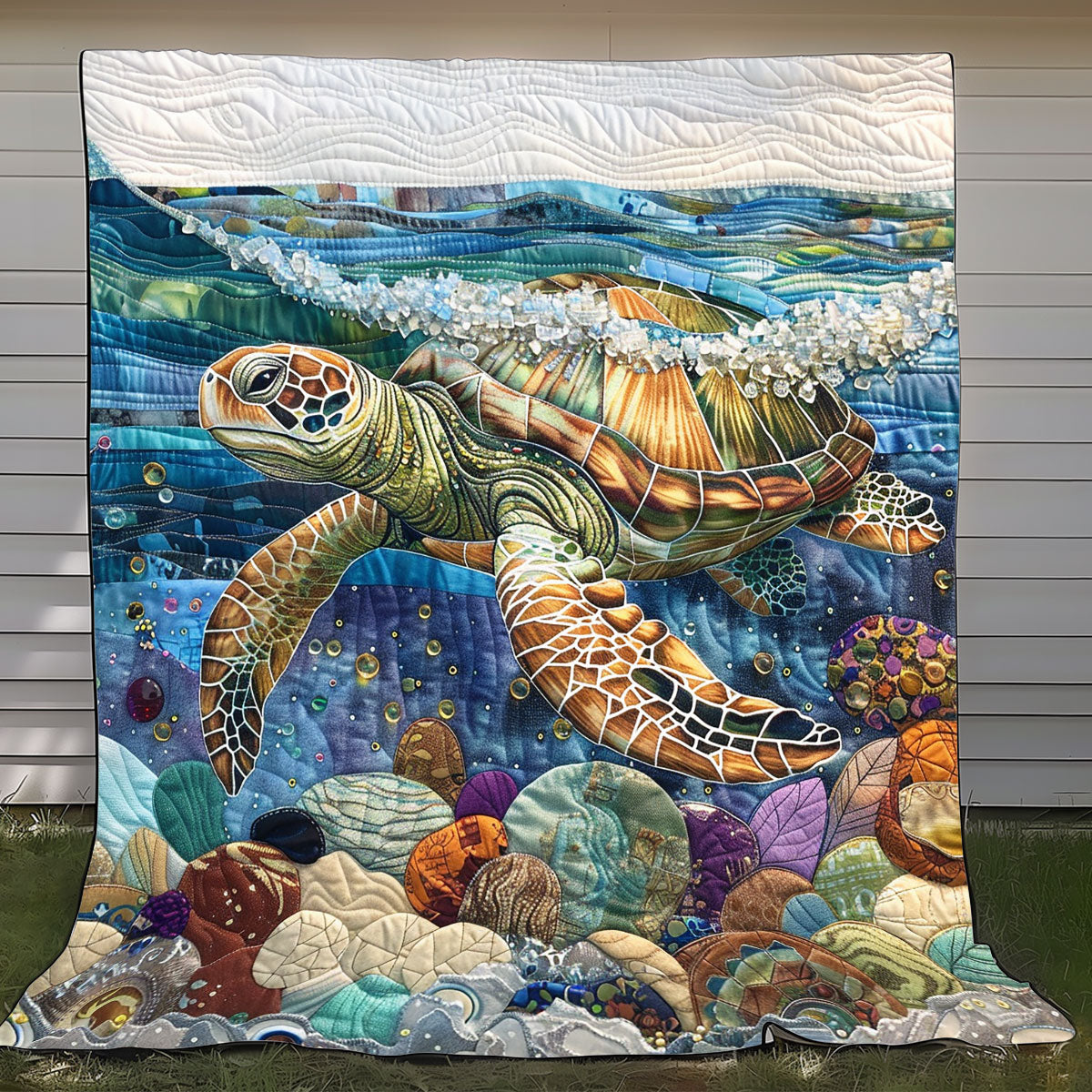 Coastal Sea Turtles XR0808058CL Quilt