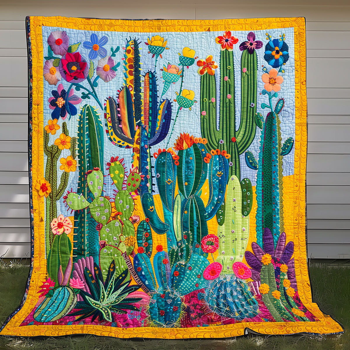 Dreaming Cactus XR1608021CL Quilt