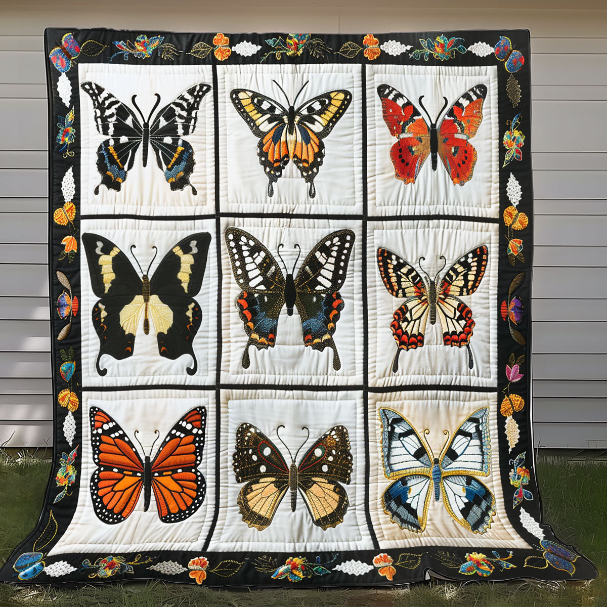 Elegant Butterflies XR1008005CL Quilt