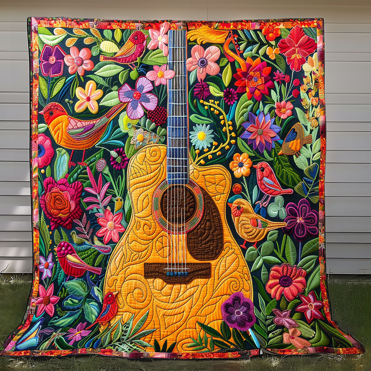 Floral Acoustic XR1408013CL Quilt