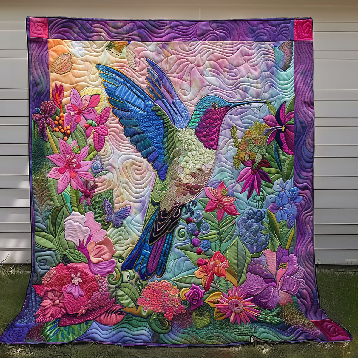 Garden Hummingbird XR1008014CL Quilt