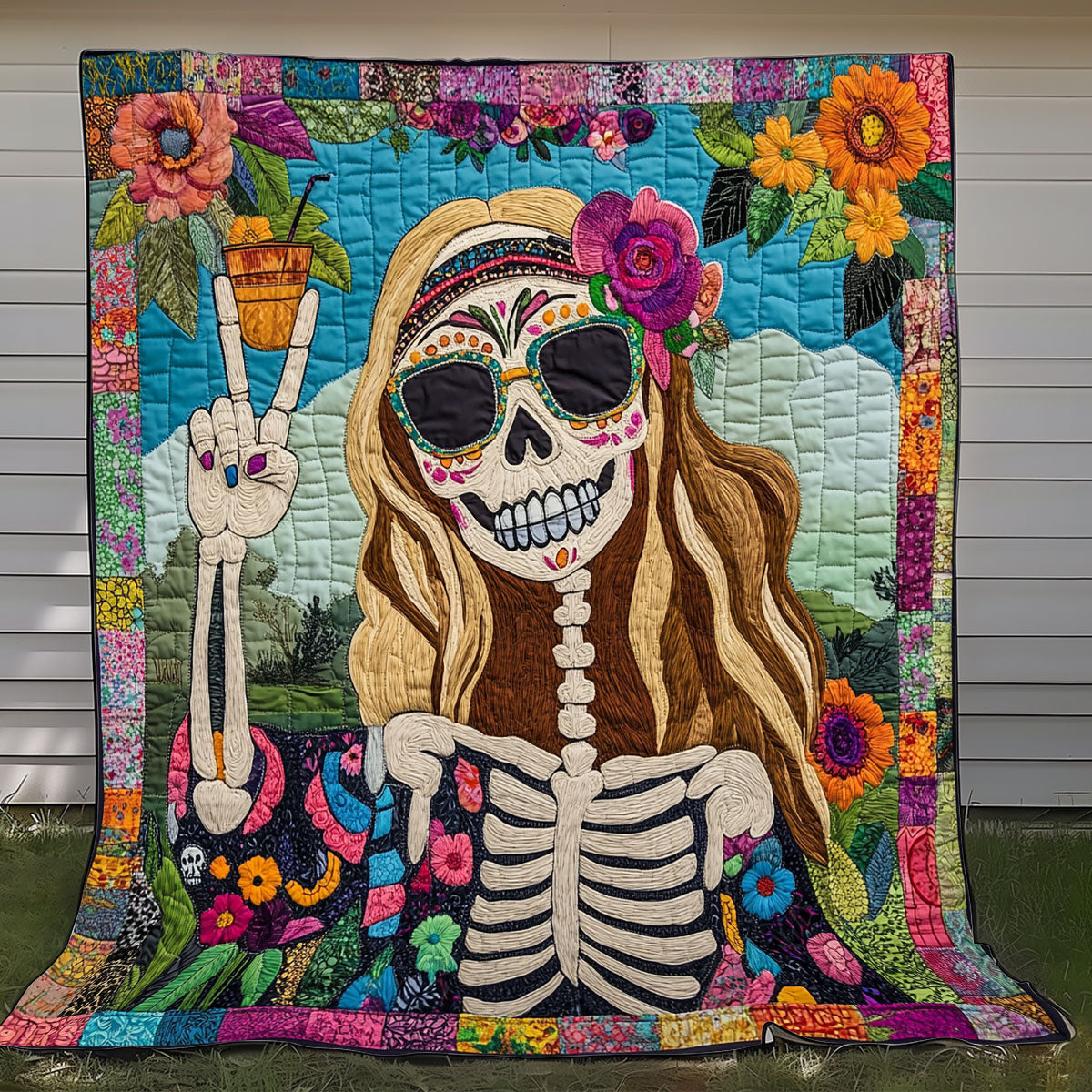 Girl Loves Peace XR0808053CL Quilt
