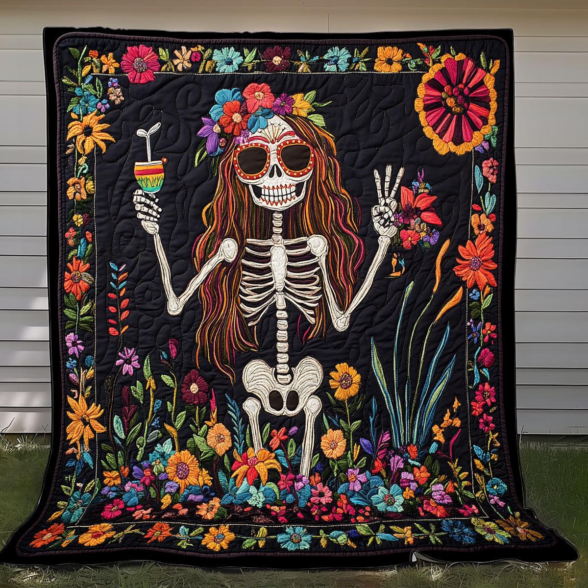 Girl Skeleton XR0808047CL Quilt